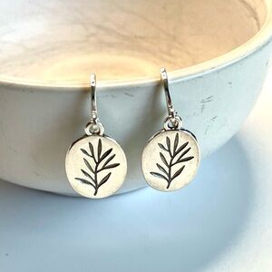 Silver Leaf Earrings
